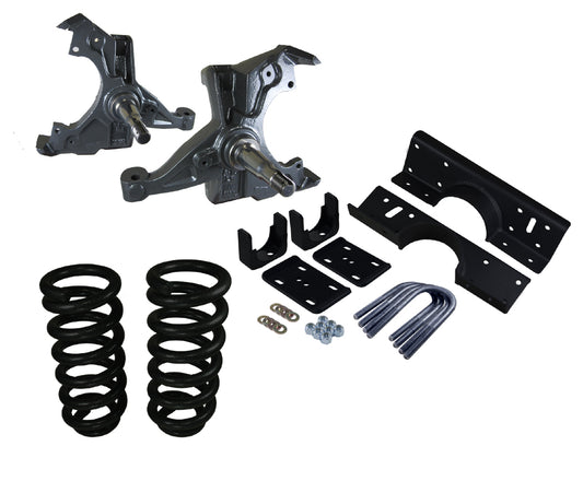 1992-1999 Chevy-GMC C3500 Crew Cab Deluxe Lowering Kit - 5"Front/7" Rear